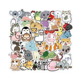 Schattige Dieren Stickers 50 Stuks - Animals Stickers