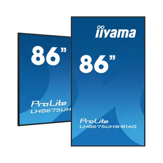 iiyama LH8675UHS-B1AG Signage-Display Digital Signage Flachbildschirm 2,17 m (85.6") Lcd Wlan 500 cd/m² 4K Ultra Hd Schwarz Eingebauter Prozessor Android 11 24/7