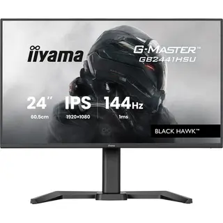 iiyama G-Master Mit dem GB2441HSU Black Hawk mit Ips-Panel-Technologie und 1 ms Mprt-Reaktionszeit bist du immer einen Schritt voraus
