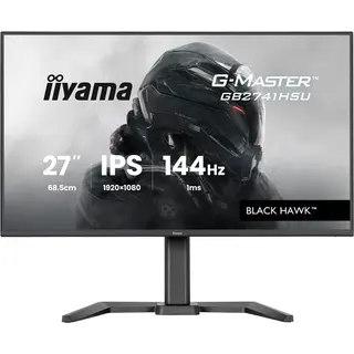 iiyama G-Master Mit dem GB2741HSU Black Hawk mit Ips-Panel-Technologie und 1 ms Mprt-Reaktionszeit bist du immer einen Schritt voraus