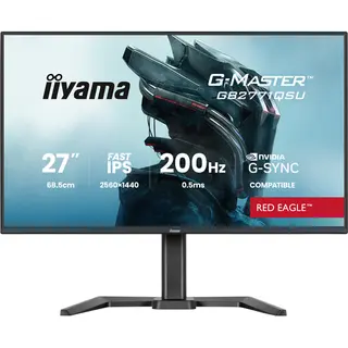 iiyama G-Master GB2771QSU-B1 computer monitor 68.6 cm (27") 2560 x 1440 pixels Wide Quad Hd Black