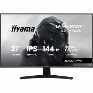 iiyama G-Master Get ahead with the 27" G2741QSU-B1 Black Hawk monitor with Ips Panel Technology and 1ms Mprt
