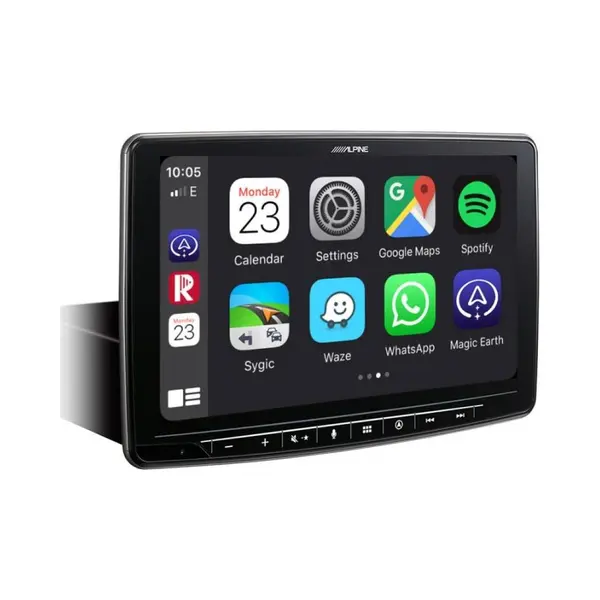 Alpine Ine-F904D 1DIN Chassis – 9-inch Touch Screen, Built-in Navigation, Dab+, Hdmi And Apple CarPlay And Android Auto Combatibility thumbnail