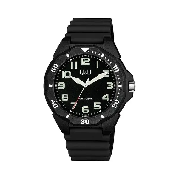 Q&Q, Horloge, VS44J003Y, Zwart, (43 mm) thumbnail