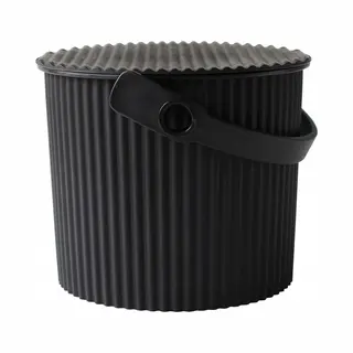 sceltevie Hachiman Omnitool Mini-Eimer Mit Deckel, 4 L, Schwarz