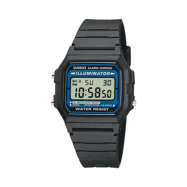 Casio HerrenArmbanduhr Digital Quarz Harz F-105W-1AWYEF thumbnail