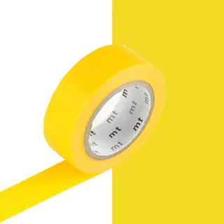 Washi Tape Geel - 7 Meter X 1, 5 Cm. - Mt Masking Tape Matte Yellow