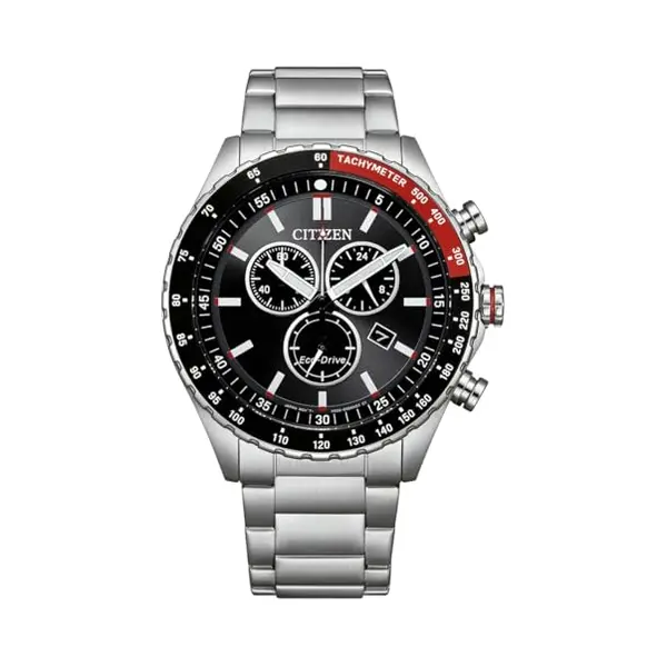 Citizen AT2566-88E Eco-Drive Solar Watch Men's Watch Chronograph Stainless Steel Black 43mm 10ATM thumbnail