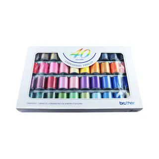 Brother 40 Assorted Embroidery Threads