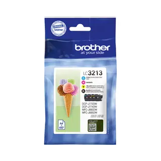 Brother LC3213VAL Druckerpatrone 4 Stück(e) Original Hohe (Xl-) Ausbeute Schwarz, Cyan, Magenta, Gelb
