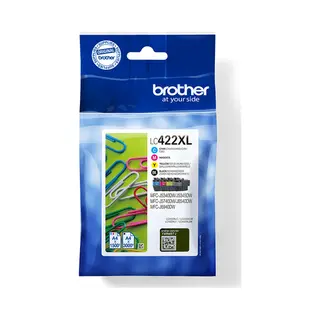Brother Lc-422XLVAL Druckerpatrone 4 Stück(e) Original Schwarz, Cyan, Magenta, Gelb
