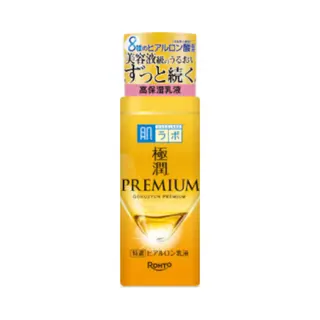 肌ラボ Hada Labo Gokujun Premium, Lait Hydratant Acide Hyaluronique 140mL, Feuchtigkeitsspendend