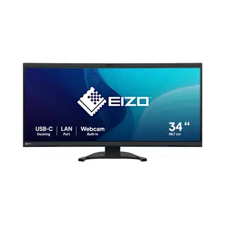 Eizo FlexScan EV3450XC-Bk Led display 86.6 cm (34.1") 3440 x 1440 pixels UltraWide Quad Hd Black