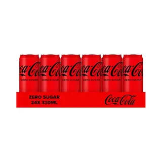 Coca-Cola Coca Cola | Zero | Sleek Blik | 24 X 33 Cl