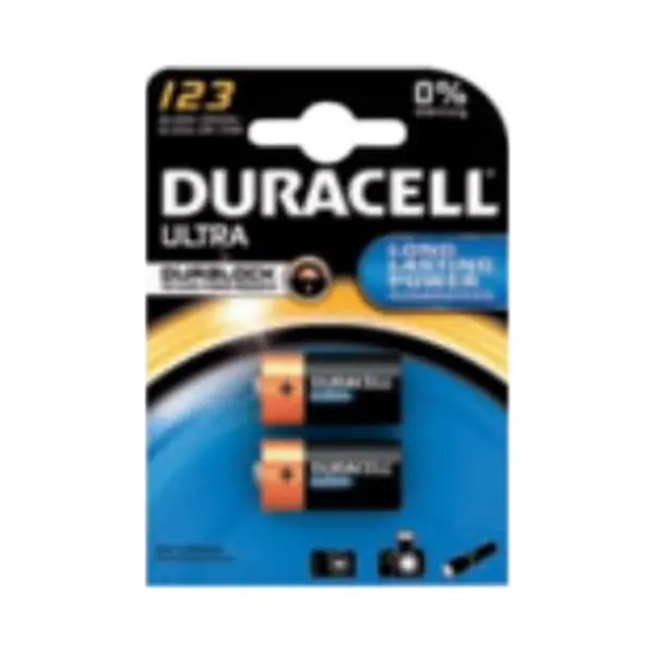Duracell Ultra 123 BG2 Wegwerpbatterij CR123A Lithium thumbnail