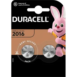 Duracell Lithium CR2016 3V - 2 Stuks