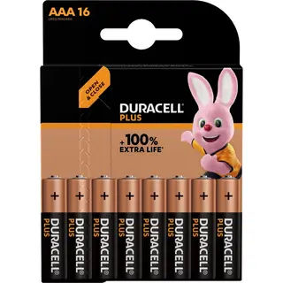 Duracell Plus Aaa Alkaline Batterij 16 Stuks