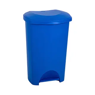 Addis Pedaalemmer - Prullenbak - Afvalbak - 50 Liter – Blauw