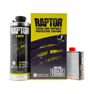 Raptor Liner Bedliner Verf Aankleurbaar 1 Liter Set