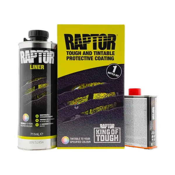 Raptor Liner Bedliner Verf Aankleurbaar 1 Liter Set thumbnail