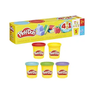 Play-Doh 5er-Pack Schulspaß Set, 85g-Dosen, Vorschulspielzeug Für Kinder Ab 2 Jahren, Schulpreise, Spielknete, Zum Kneten & Spielen