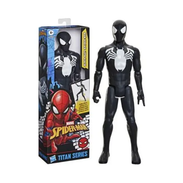 Marvel Spider-Man Titan Series Black Suit Spider-Man - Actiefiguur 30cm thumbnail