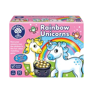 Orchard Toys Rainbow Unicorns Memory Matching Game For Learning Colours. First Board Game For 3+ Year Olds, Toddlers, Kids, Family Game. Perfect For