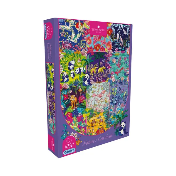 Gibsons HoT, Nature's Carnival 1000 Piece Jigsaw Puzzle For Adults – Vibrant Montage Of Enchanting Plants, Flowers & Wildlife By House Of Turnowsky thumbnail