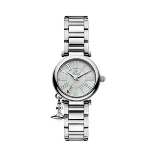 Vivienne Westwood Silver Mother Of Pearl Orb Watch