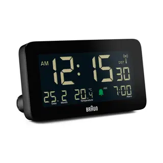 Braun BC10B-Dcf Wecker Digitaler Wecker Schwarz