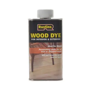 Rustins WDLT1000 Wood Dye Light Teak 1 Litre