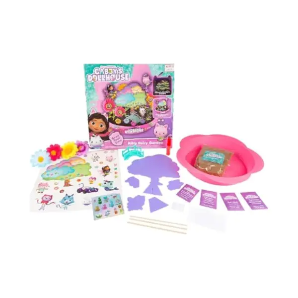 Spin Master Gabby's Dollhouse Kitty Fairy Garden (2012265), 31x31x7, Blacks thumbnail