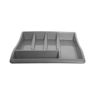 Whitefurze Bestekbak/keuken Organizer - 5-vaks - Grijs - 39 X 39 X 6 Cm