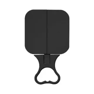 Danielle Creations 3 Way Folding Travel Mirror - Black