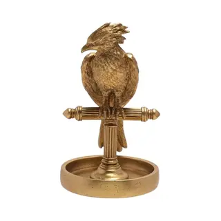 Harry Potter Fawkes Statue Gold Coloured