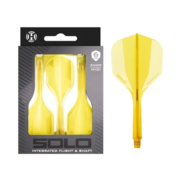 Harrows Solo Integrated Flight & Shaft System – 3 Molded Flights & Shafts – One-Piece Aero Core Construction – Fixed 90° Design For Stability thumbnail