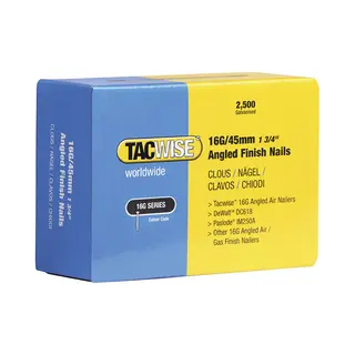 Tacwise 0772 16 Gauge Angled Nails 50mm For DC618K Pack 2500