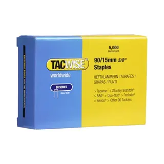 Tacwise 0306 Typ 90 / 15 Mm Verzinkte Schmalrückenklammern, 5000 Stück