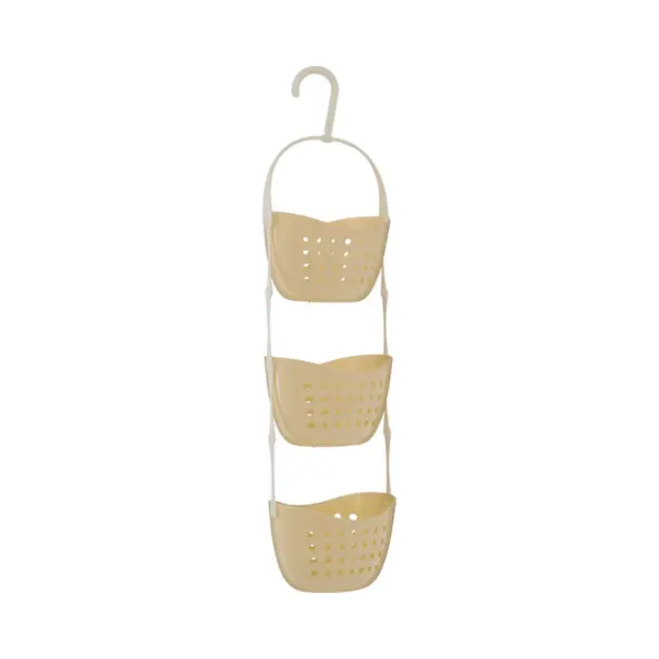 Premier Brands of America Dara 3 Tier Cream Shower Caddy, color Cream, size H83 x D17 x W23 thumbnail