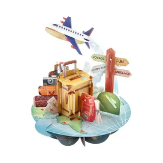 Second Nature 3D Kaart Travel - Santoro London Pirouettes