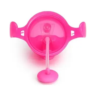 Munchkin Click Lock™ Tip & Sip Trinkbecher Mit Strohhalm Und Gewichten, Rosa, 6 Monate+, 207 Ml