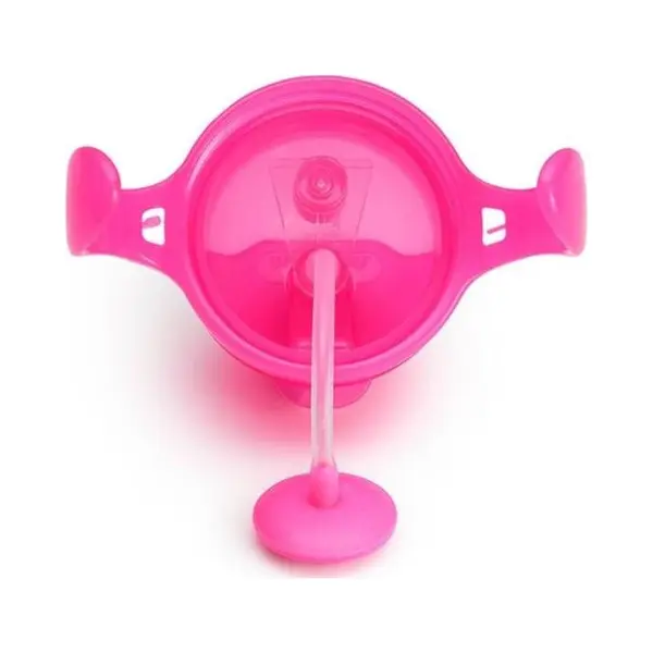 Munchkin Click Lock™ Tip & Sip Trinkbecher Mit Strohhalm Und Gewichten, Rosa, 6 Monate+, 207 Ml thumbnail