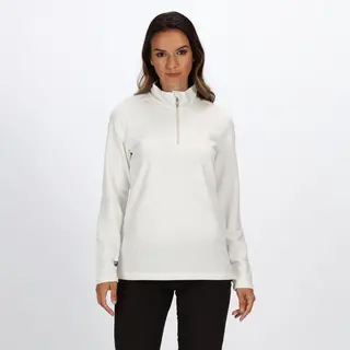 Regatta Women's Sweethart Lightweight Half Zip Fleece In Ecru | Size, 18