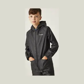 Regatta Kids' Stormbreak Waterproof Jacket Wind Resistant Hooded Outdoor Coat