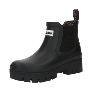 Barbour Regenlaarzen 'Halton' Zwart / Wit
