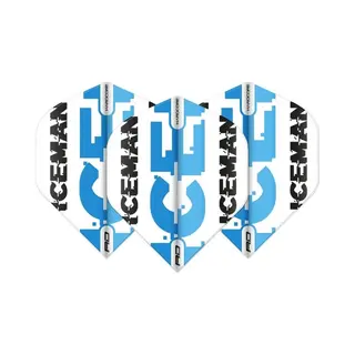 Red Dragon Gerwyn Price White & Blue Logo - Dart Flights
