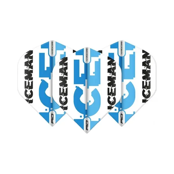 Red Dragon Gerwyn Price White & Blue Logo - Dart Flights thumbnail