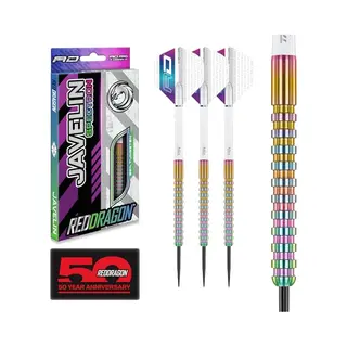 Red Dragon Javelin Spectron 20 Gram Premium Tungsten Steeltip Darts Set With Dart Flights And Dart Shafts (Stems)