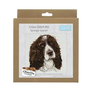 Trimits Borduurpakket Telpatroon 36cm X 36cm Springer Spaniel