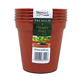 Crowders Flower Pot (5 Pack) Terracotta 4in By Stewarts